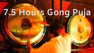 Gong bath 75 hours of Gong sounds  Gong Puja no 2  gong bath meditatiion for relaxation and sleep [upl. by Harlan629]