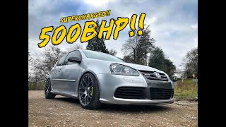 THIS 500BHP SUPERCHARGED GOLF R32 IS LIKE RIDING A NUCLEAR MISSILE PLUS BOTB COMPETITION [upl. by Karr]