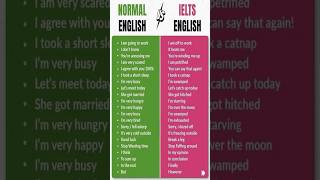 NORMAL English vs IELTS English 🙇 [upl. by Lyndes]