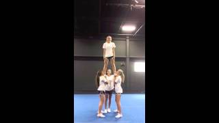 Advanced Cheerleading Stunt Progression Prep to Extension [upl. by Naerad]