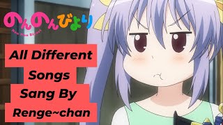 All different songs sang by Renge Original Compilation  Non Non Biyori [upl. by Molloy]