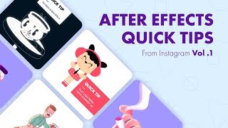 After Effects  Quick Tips from my Instagram  Vol 1 [upl. by Redwine]