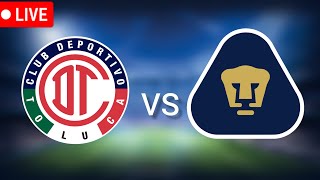 TUDN  Toluca Vs Pumas  goles Liga MX 2024  Pumas vs Toluca En Vivo [upl. by Nikki701]