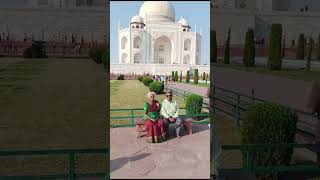 Exploring the majestic Taj MahalAgra PYSelfSamayal shorts [upl. by Inavoy]