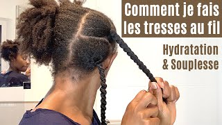 Comment realiser les tresses au fil Methode simple pour debutants [upl. by Annavaj955]