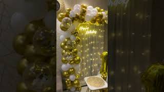 Mini decorations with balloons ❤️❤️🤗🤗balloon partydecorations youtubeshorts shorts [upl. by Adirf442]