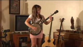 Kickin Chickens played by Jaimee Perea Eddie Shelton Banjo cover [upl. by Imhsar]