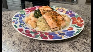 Pan Seared Salmon and Scallops with a Lemon Butter Sauce [upl. by Ebner302]