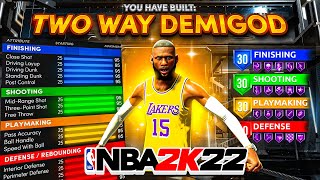 THIS 2WAY SLASHING PLAYMAKER BUILD IS THE BEST BUILD in NBA 2K22 DEMIGOD BUILD Best Build 2k22 [upl. by Nylcsoj]