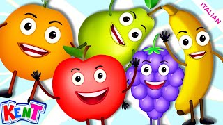 5 frutti carini 🍇  filastrocche per bambini  canzoni per bambini  Kent lelefante [upl. by Agnella]