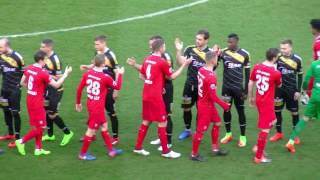 Eerste Elftal  Sporting Lokeren  FCTwente  22 maart 2017 [upl. by Ahsirek]