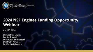 NSF Engines Funding Opportunity 2024 [upl. by Ternan]