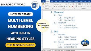 How do I get 11 Numbering in Word  Create a multilevel list in Word [upl. by Babara634]