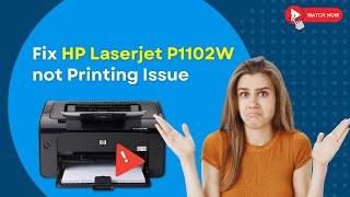 Fix HP Laserjet P1102W not Printing Issue  Printer Tales [upl. by Kirsten]