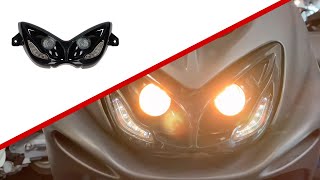 Led koplamp monteren  Yamaha Aerox  MBK Nitro [upl. by Elvyn]