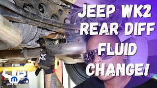 jeep grand cherokee rear differential fluid change [upl. by Cormac6]