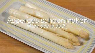 PuurGezond Asperges schoonmaken hoe doe je dat [upl. by Randell356]