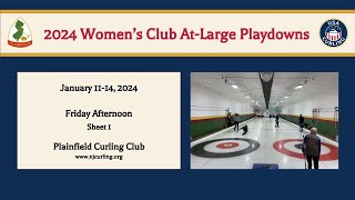 2024 USCA Club Nationals Womens Playdowns  At Large Region  Friday Afternoon  Sheet 1 [upl. by Benedetto]