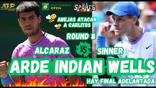 ALCARAZ ANIQUILA A ZVEREV cobra venganza y RETA LA RACHA DE SINNER en SEMIFINALES DE INDIAN WELLS [upl. by Fleck453]