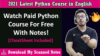 Python Tutorial For Beginners With Notes 🔥 [upl. by Fairbanks542]