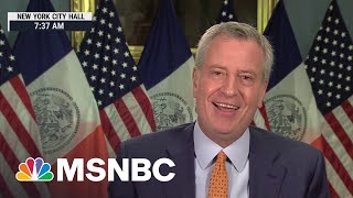 New York City Mayor Bill de Blasio Announces Date For City To Fully Reopen  Morning Joe  MSNBC [upl. by Treblih]