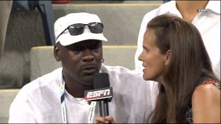 Michael Jordan Interview  US Open [upl. by Ilram]