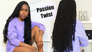 How to do 18 Inch Passion Twist on Short 4C Natural Hair  The Pros amp ConsMona B [upl. by Oalsinatse547]