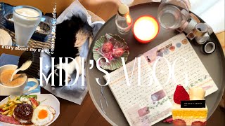 cafes cooking diary my mind cats Midis VLOG [upl. by Coheman745]