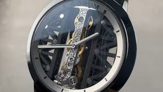 Corum Golden Bridge 43 Titanium DLC 11395995F371 GG29G Corum Watch Review [upl. by Odarbil43]