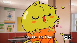 FancamEditMv The Amazing World of Gumball  I am Free [upl. by Wolfort609]