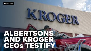 Albertsons and Kroger CEOs testify in pivotal trial over 246 billion merger [upl. by Eseilenna]