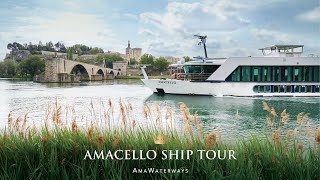 AmaCello Ship Tour with AmaWaterways Cruise Manager Luis [upl. by Aisatna]