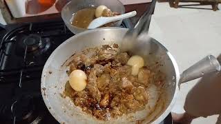 cooking adobong manok with egg 🥚viral ttending [upl. by Figge409]