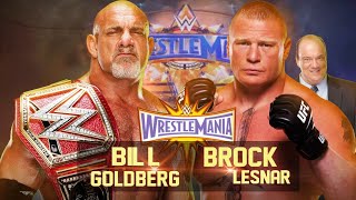 FULL MATCH Goldberg vs Brock Lesner Universal Title Match WrestleMania 33 Wwe2K23 [upl. by Ayotac]