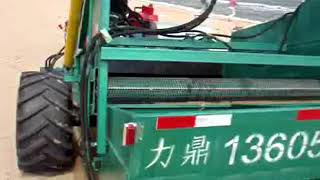 Tractor mounted beach cleaning machine for sale beach sand sifting rake [upl. by Babbie]