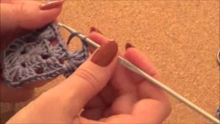 Tutorial Granny Square  mattonella della nonna [upl. by Alekehs]