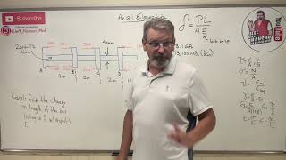 Mechanics of Materials Lesson 17  Axial Elongation Due to Axial Load Example [upl. by Penrod]