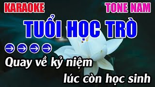 Tuổi Học Trò Karaoke Tone Nam Karaoke 9999  Beat Mới [upl. by Soma]