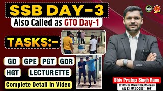 SSB Day 3 Explained GTO Tasks Tips amp Experience Best SSB Interview Coaching India MKC [upl. by Trip585]