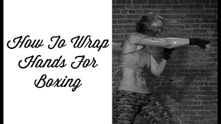 Boxing Training  How to wrap hands for boxing [upl. by Trilley]