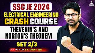 SSC JE 2024  Thevenins and Nortons Theorem  SSC JE Electrical Engineering Classes 2 [upl. by Ace319]