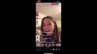 Kenzie Ziegler On Instagram Live 9319 [upl. by Nehte]