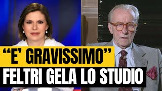 quotÈ gravissimoquot Feltri non si contiene da Berlinguer gela lo studio [upl. by Tutto]