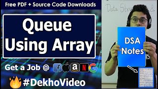 Queue Implementation Array Implementation of Queue in Data Structure [upl. by Barbara-Anne]