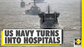 WION Fineprint US deploys Navy ships to fight COVID19  Coronavirus News [upl. by Ansilme830]