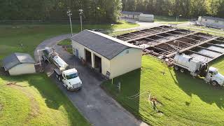 Flyover of the Conover Wastewater Treatment Plant 9192024 [upl. by Nevak908]