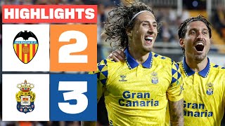 VALENCIA CF 2  3 UD LAS PALMAS I RESUMEN LALIGA EA SPORTS [upl. by Ecined]