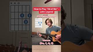 How to Play “All of Me”  John Legend 🎸 [upl. by Annotahs420]