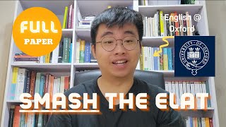 How to SMASH the ELAT English Literature Admissions Test PAPER WALKTHROUGH  Oxford amp Cambridge [upl. by Behah]