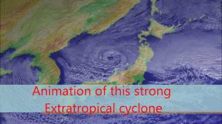 Strong Extratropical cyclone developing a eye [upl. by Rotciv965]